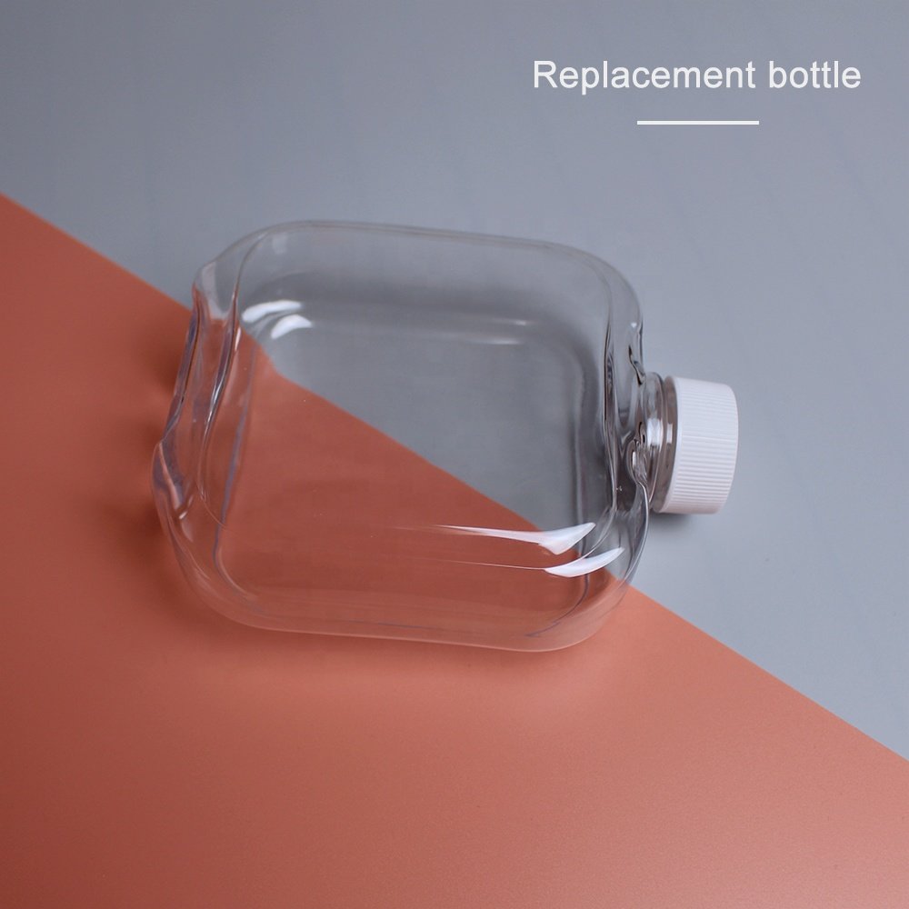 Wholesale lUXURY 500ml Body Lotion Bottle Plastic Cosmetic Container Square pink Shaped Liquid Soap Bottles Press Empty bottle