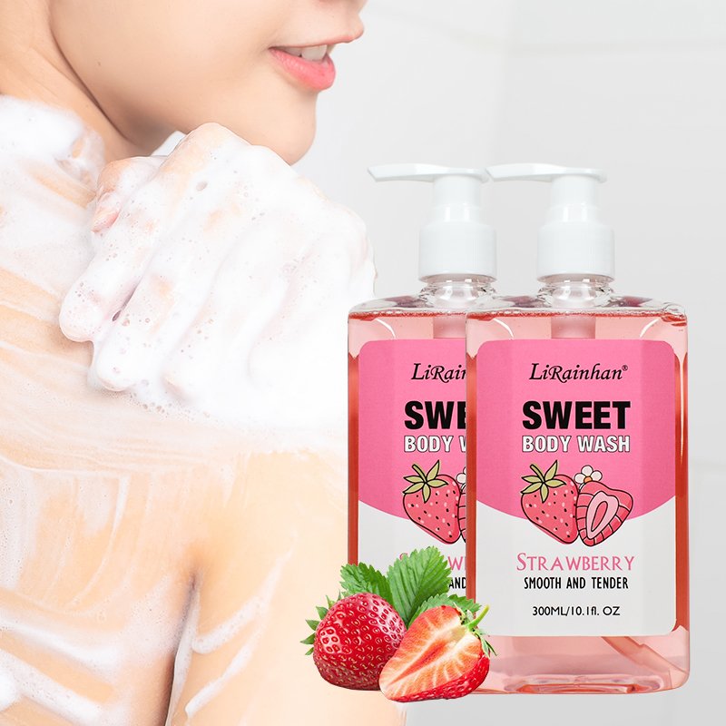 Best Selling Organic Body Care Skin Lightening Body Wash Flower Whitening Shower Gel