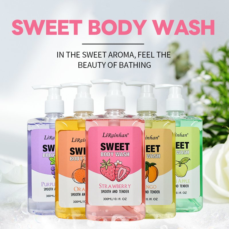 Best Selling Organic Body Care Skin Lightening Body Wash Flower Whitening Shower Gel