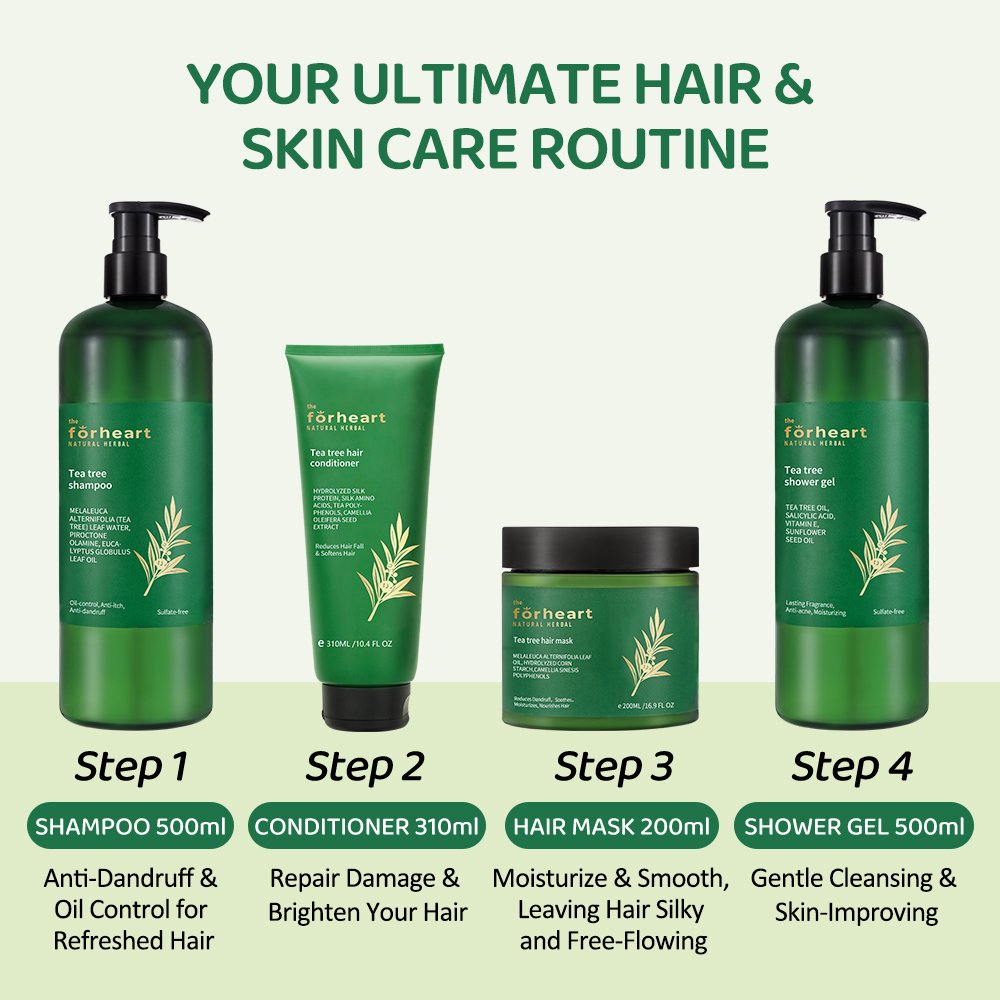 Private Custom TeaTree Natural Plant Extract Body Wash Cleansing Anti-Acne Hydration And Improves Rough Skin Tea Tree Shower Gel