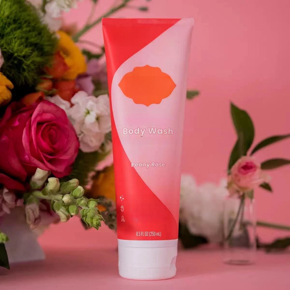 Luume Wholesale rose scented shower gel acidifies cleanses body odor moisturizes smooths tightens skin
