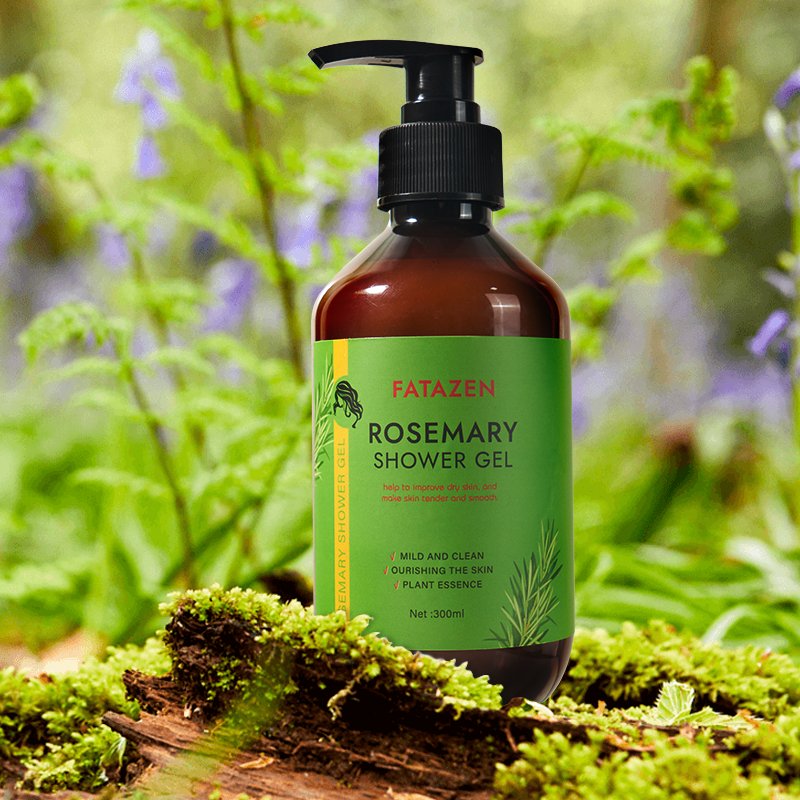 Private Label Skin care Products Natural Moisturizing Shower Gel Luxury Organic Body cleanser Rosemary Bath Shower Gel