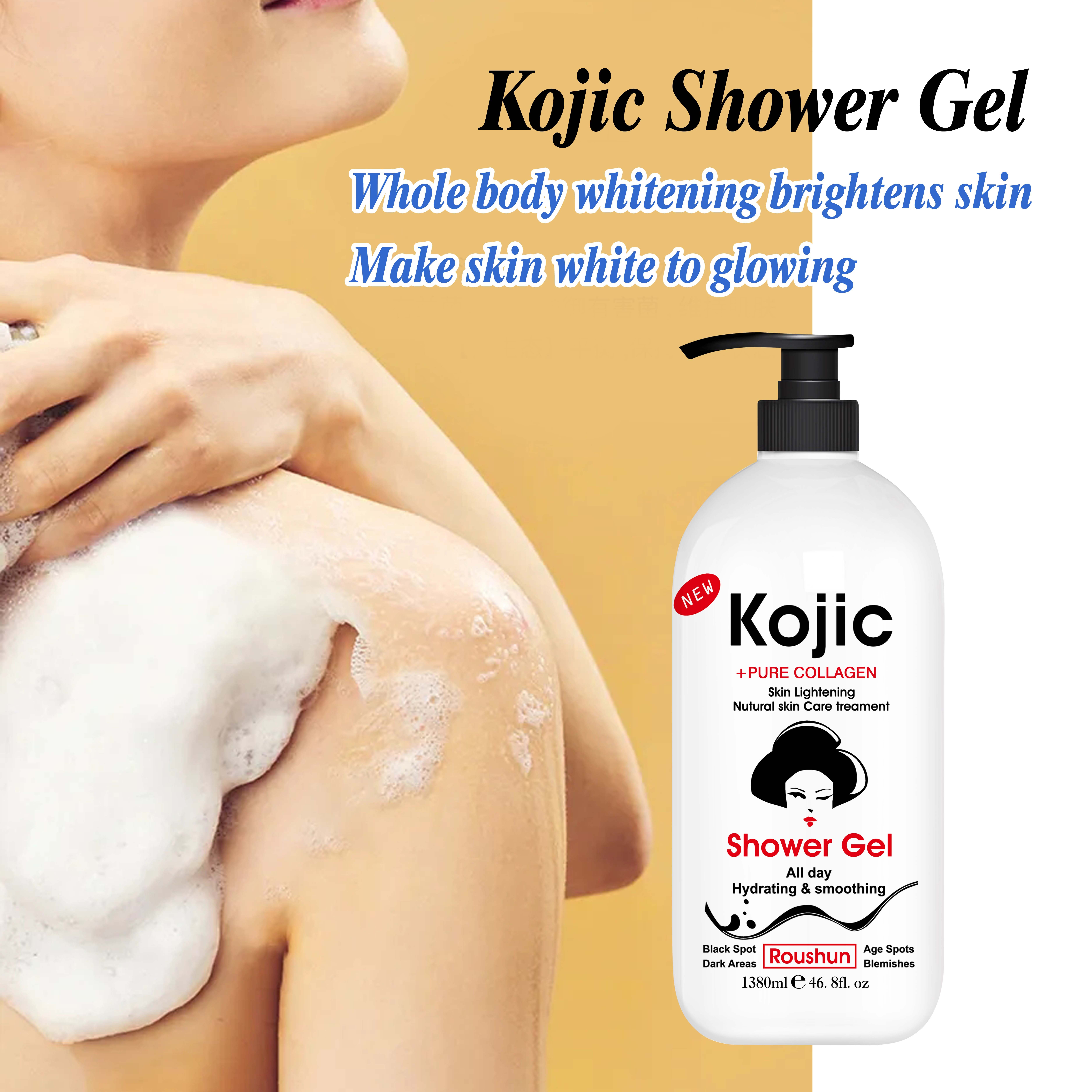ROUSHUN Pure Collagen Skin Lightening Kojic Shower Gel