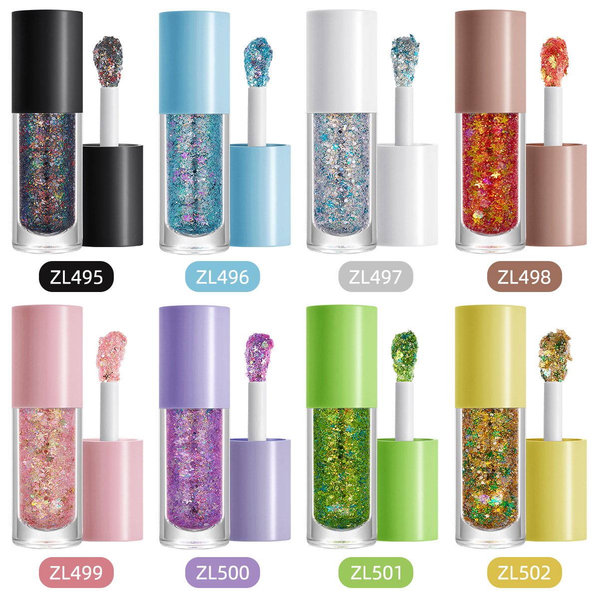 Wholesale Sparkling Platinum Galaxy Glitter Shower Gel Luminous Shimmer Flash Powder Liquid Eyeshadow for Sparkling Eyes