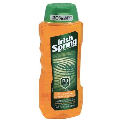 Irish Spring 5 in 1 Body Wash & Shampoo, Smell Fresh & Clean for 24 Hours, Made with Biodegradable Ingredients