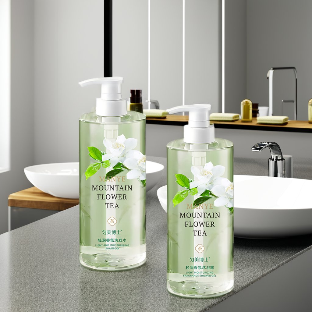 High quality bath set fresh clean lasting fragrance light moisturizing fragrance shampoo shower gel