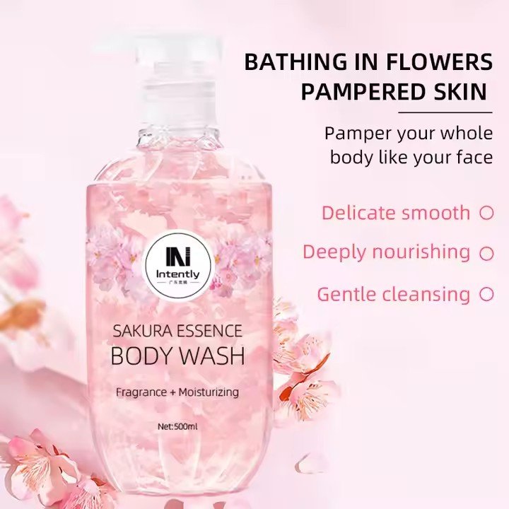 Own logo Herbal Natural Skin Whitening Lightening Liquid Vitamin C Body Wash Shower Gel Lotion