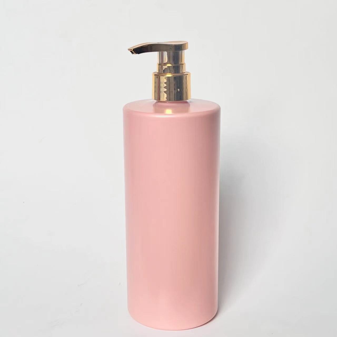 Shampoo, Serum, facial cleanser, airless plastic gold pump bottle container can be customized shower gel
