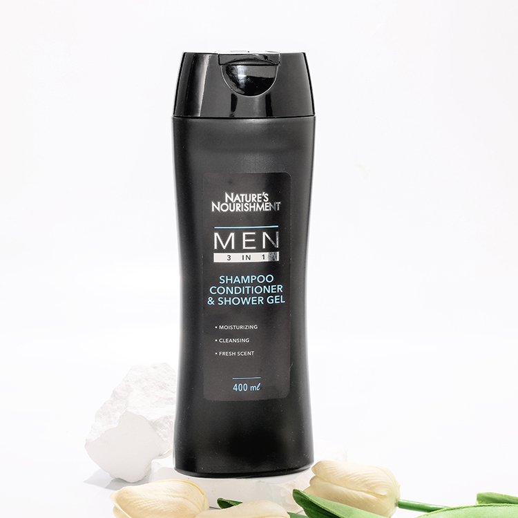 3 IN 1 Shampoo&Conditioner&Shower Gel for Men Private Label Professional Hair Care Thick Shiny Hair Growth Shampoo