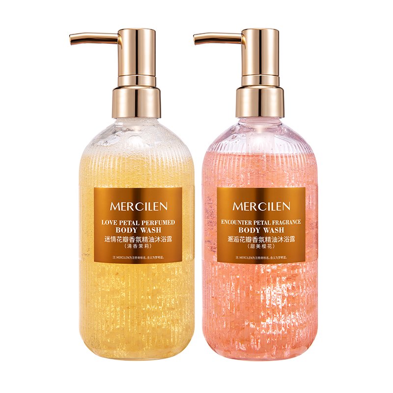 OEM ODM Private Label Skin Care Set Fragrance Whitening Moisturizing Body Wash Shower Gel 500ml Volume