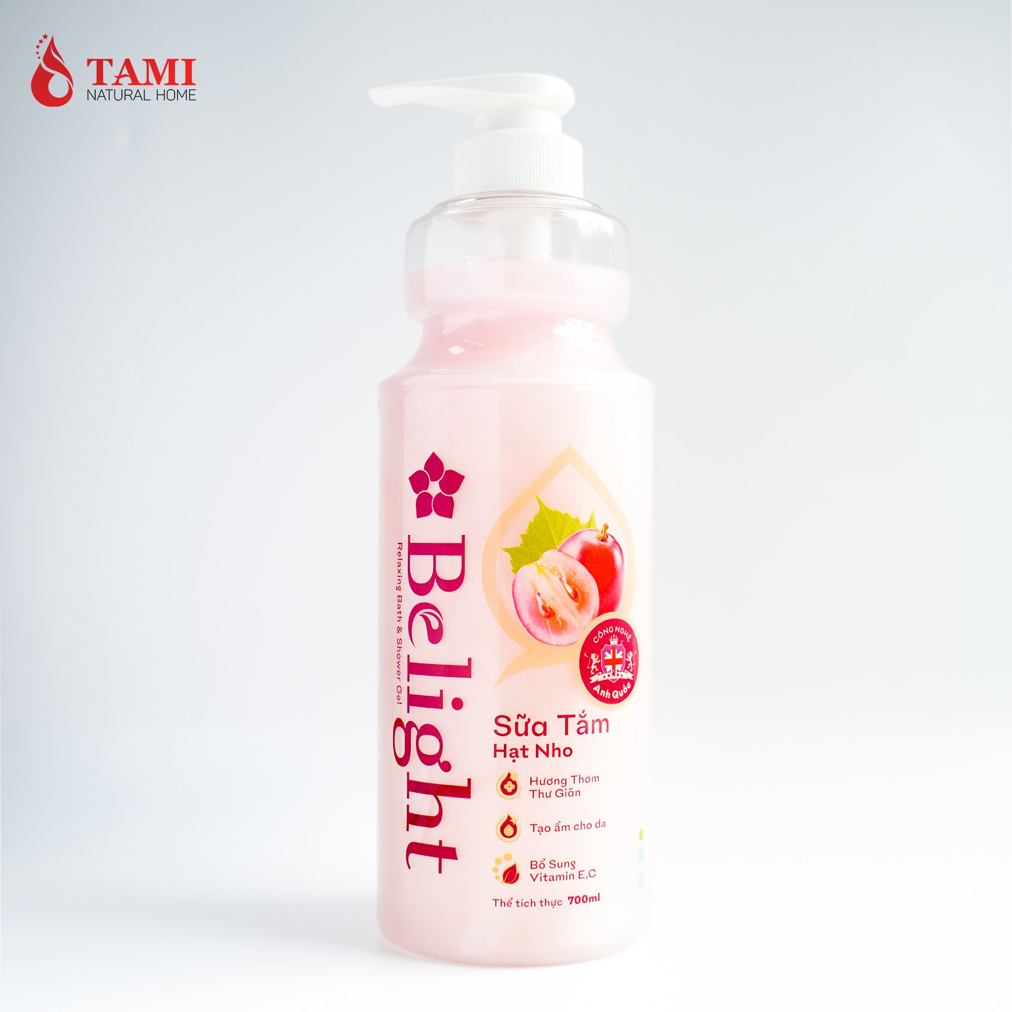 Refreshing Whitening Body Wash All Skin Types Belight - Grape Seed Oil Shower Gel Bath Supplies From Vietnam