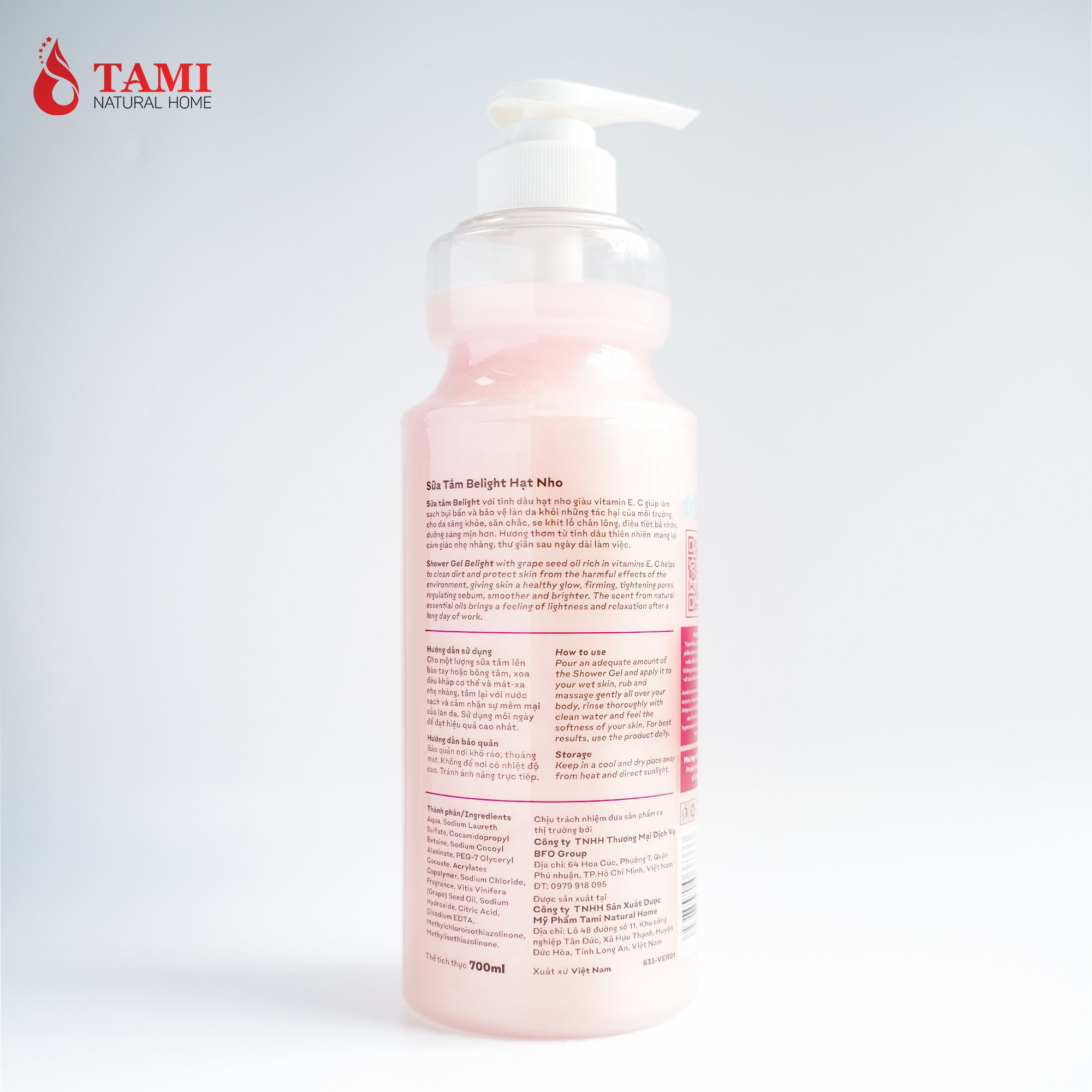 Refreshing Whitening Body Wash All Skin Types Belight - Grape Seed Oil Shower Gel Bath Supplies From Vietnam
