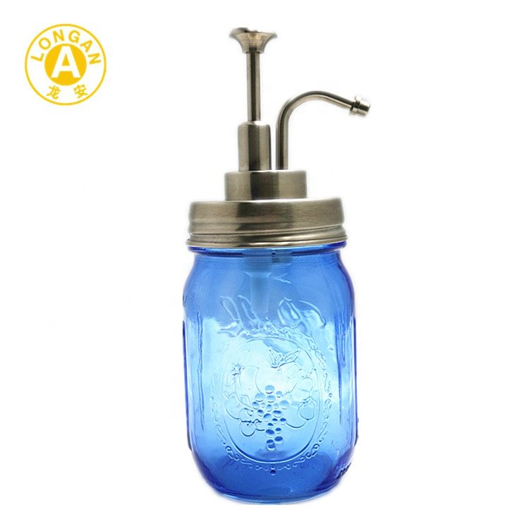 Refillable Clear Glass Soap Airless Pump Lotion Bottle Matte Glass Cosmetic Shower Gel Bottle For Body Wash Cleaning