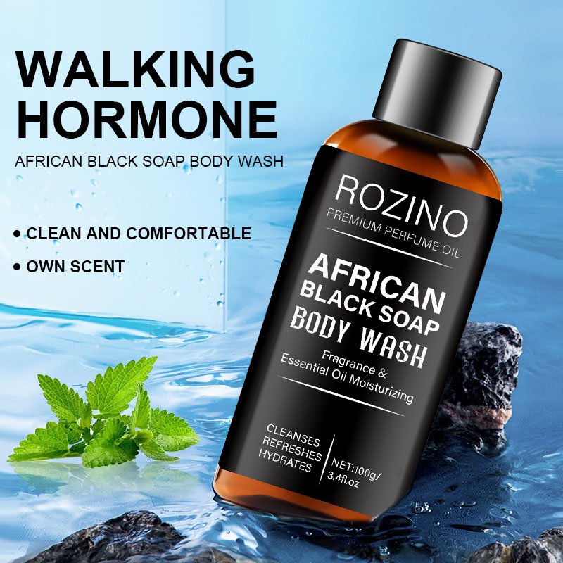 African black soap for men's shower gel long-lasting fragrance removal shower gel