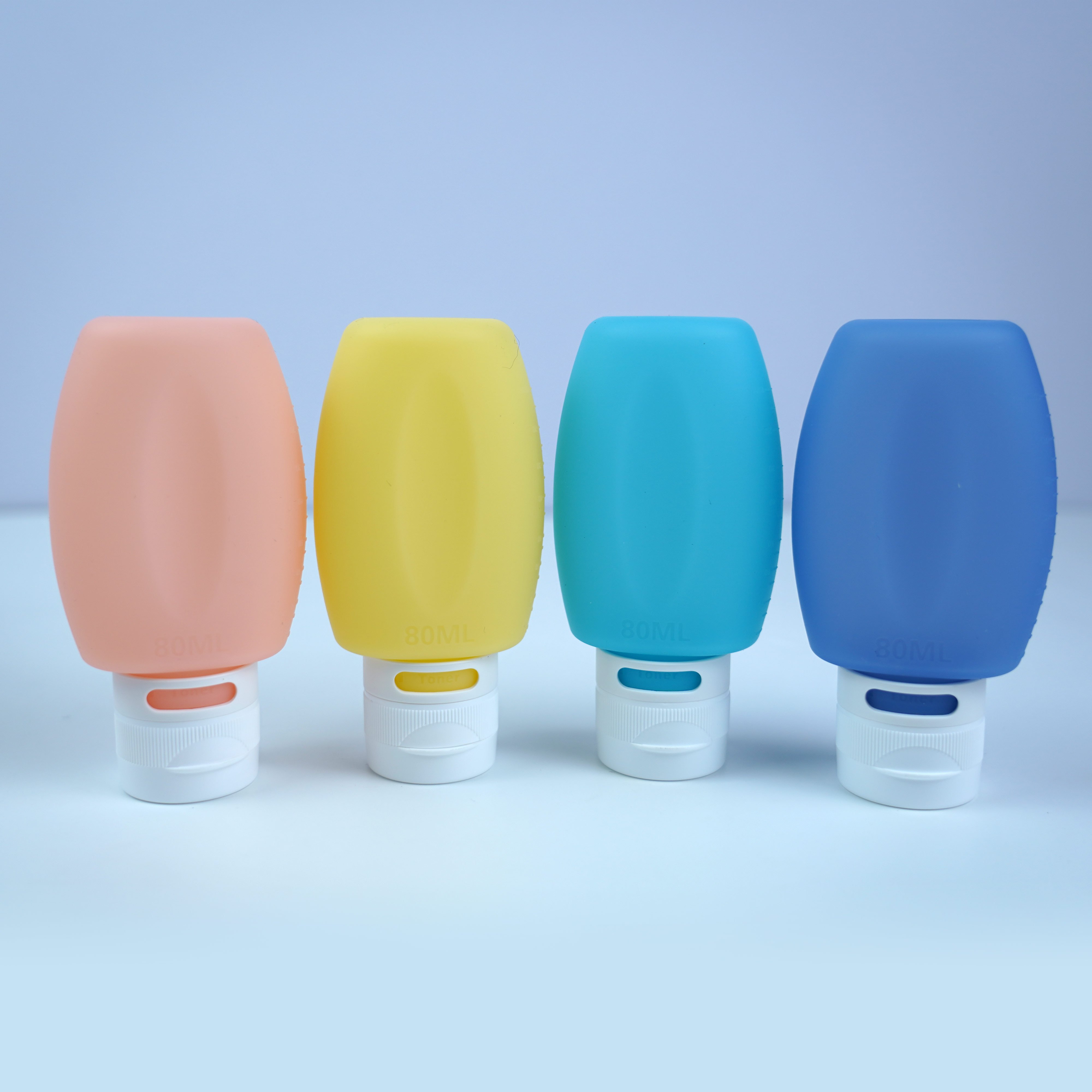 Cosmetic Silicone Travel Size Bottle Shower Gel Shampoo Toiletry Pink Container Tube Silicone Travel Pack Bottle For Cosmetics