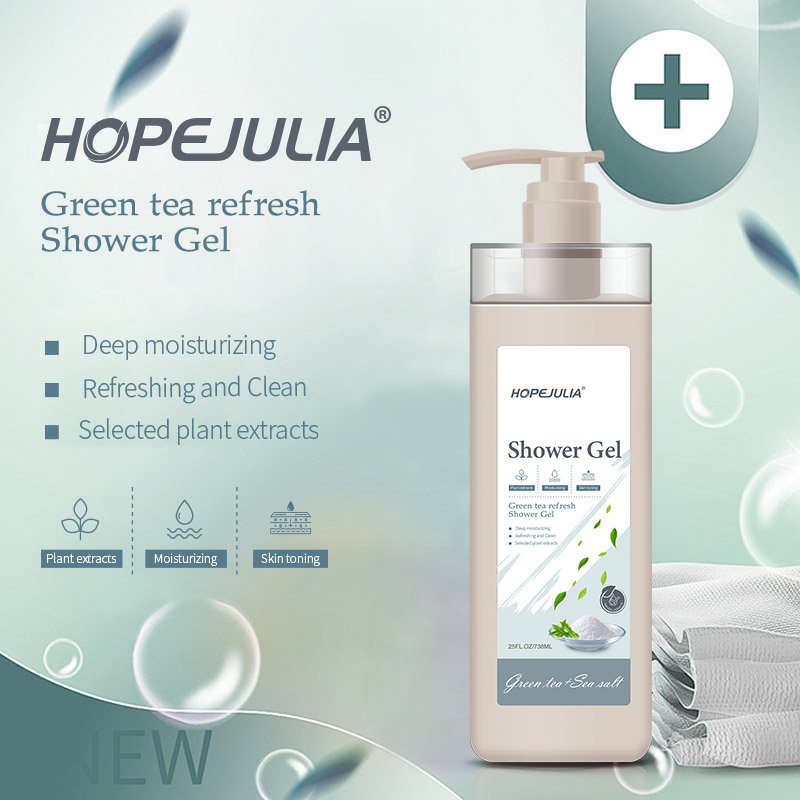 Factory Private Label Selected Plant Extracts Deep Moisturizing Refreshing and Cleaning Daily Care Bath Body Wash Shower Gel