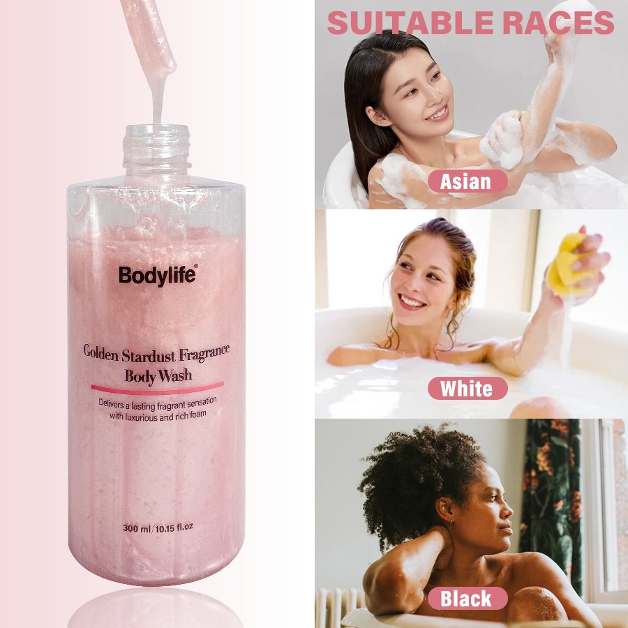 Pink Fragrance 300ml Body Wash Mild Skin-Friendly Shower Gel Long-Lasting Deep Cleansing Moisturizing Nourishing Moisturizer