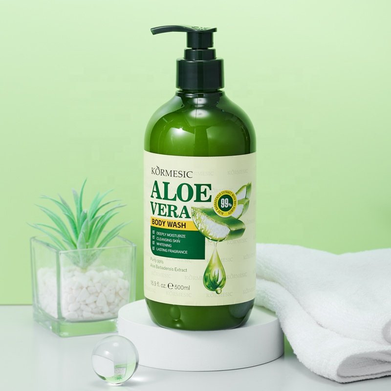 KORMESIC shower gel Wholesale private labels OEM Aloe Vera Body Wash