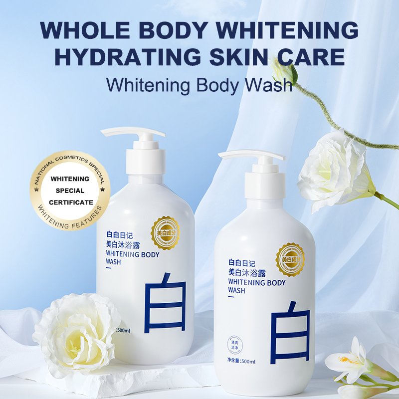 Shower Gel Body Wash Brightening Exfoliating Smoothing Gentle Cleansing Moisturizing Whitening Women Men 500ml Shower Gel