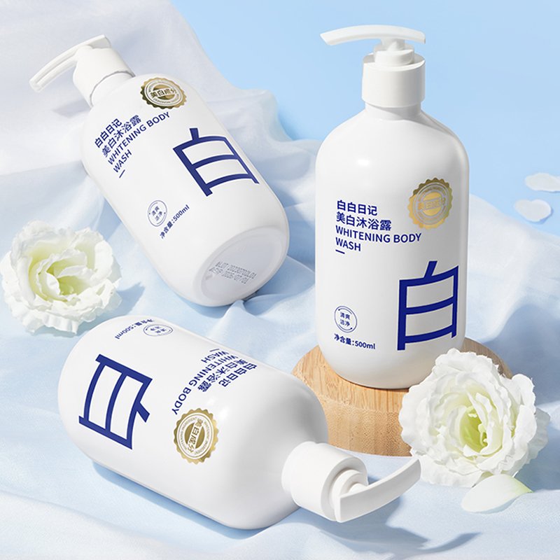 Shower Gel Body Wash Brightening Exfoliating Smoothing Gentle Cleansing Moisturizing Whitening Women Men 500ml Shower Gel