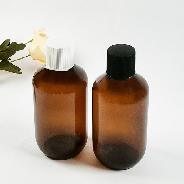 300ml Brown PET Plastic Empty Shampoo Bottles with Pumps Shower Gel and Conditioner Containers