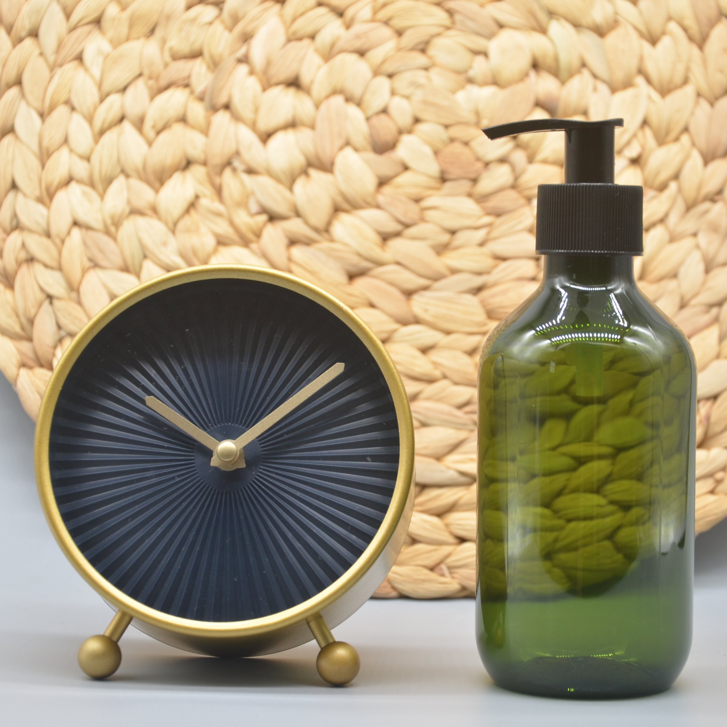 Supply brown green PET facial cleanser empty bottle 500ml lotion shampoo press shower gel sub-bottling