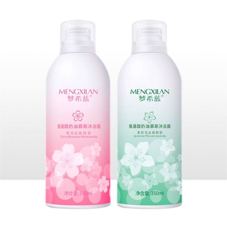 Bath Shower Cream Body Wash Rose-Scented Amino Acid Moisturizing Lightening Mousse Whitening Bubble Shower