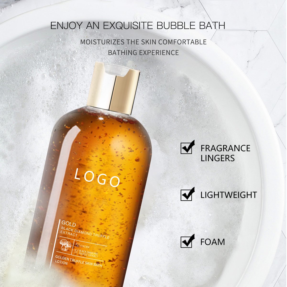 Skin Care Cleaning whitening Shower Gel Moisturizing Smoothing Golden Truffle Body Wash Perfumed Bath Shower Gel