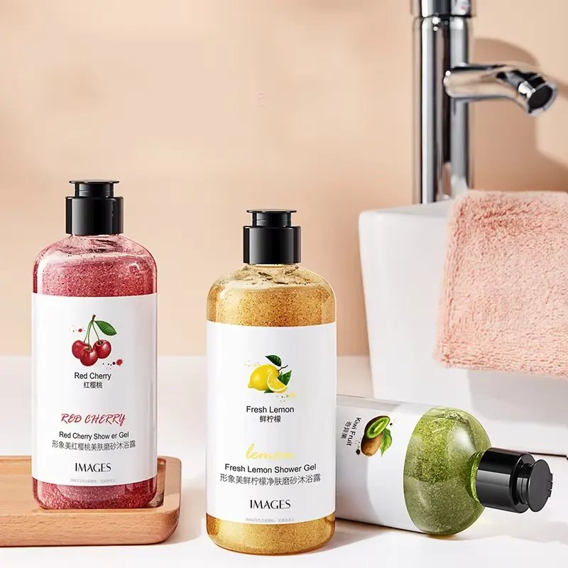Authentic Kiwifruit Fruit Skin Scrub Shower Gel Deep Cleansing Fragrance Perfume Shower Gel Fragrance 300ml wholesale price