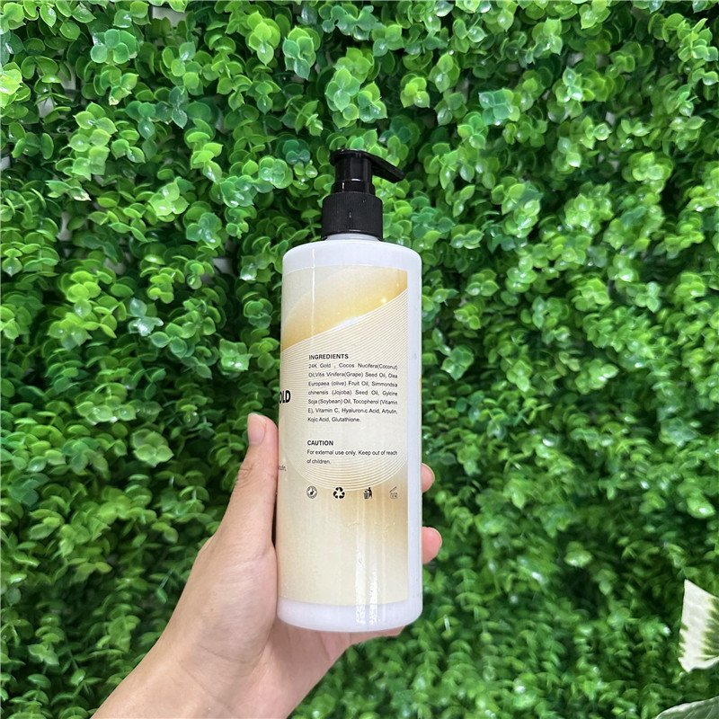 Custom Private Label Organic Cream Shower Gel Collagen 24K Gold Moisturizing Brightening Repairing Body Wash Body Lotion sets