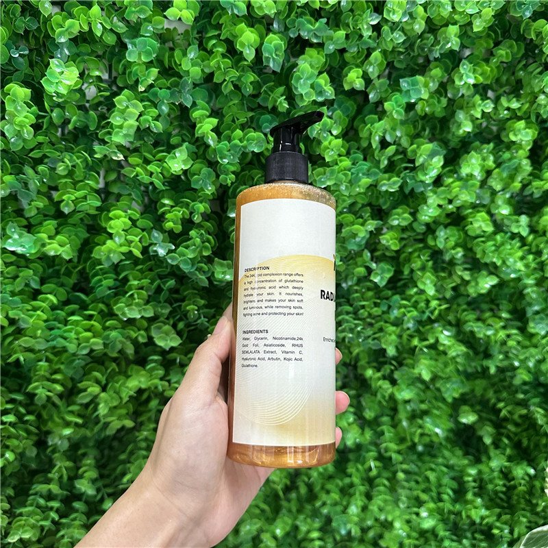 Custom Private Label Organic Cream Shower Gel Collagen 24K Gold Moisturizing Brightening Repairing Body Wash Body Lotion sets