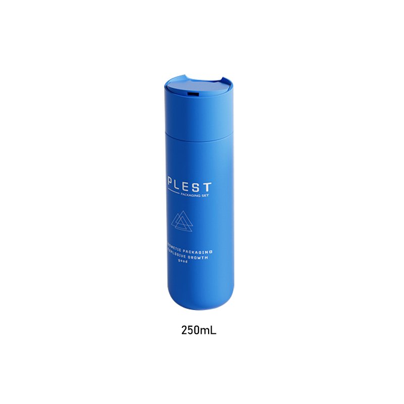 Eco Friendly 250ml HDPE facial care bottle shampoo shower gel bottle skincare lotion bottle