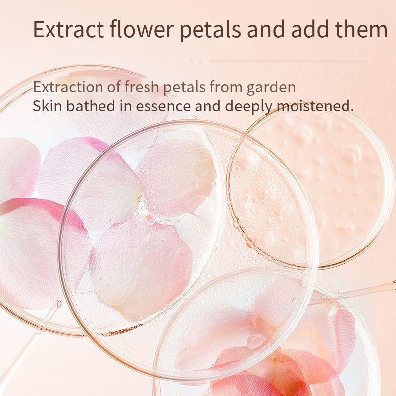 TWG Private Label Floral Body Wash with Flower Petals Body Cleanser Whitening Bath Body Wash Home Floral Fragrance Shower Gel