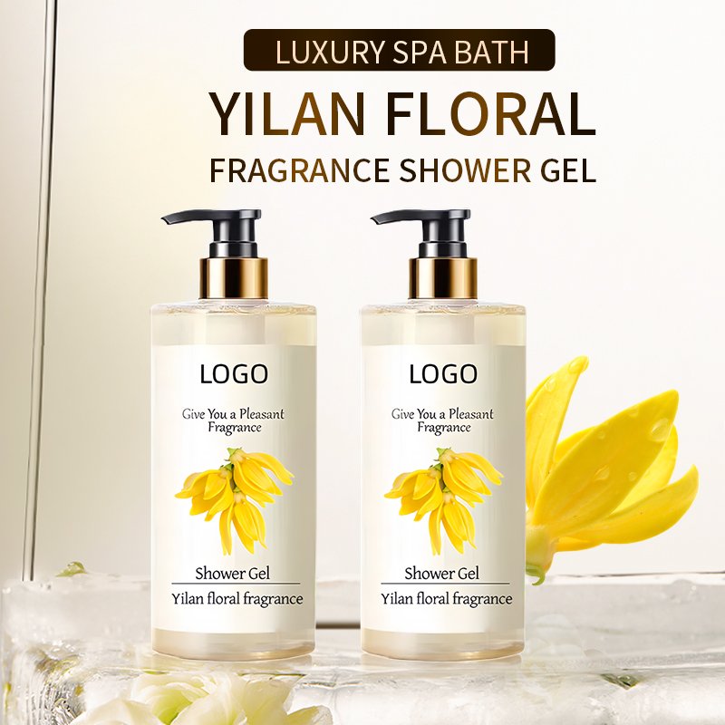 OEM YILAN floral shower gel has a long-lasting fragrance that moisturizes and keeps the skin hydrated