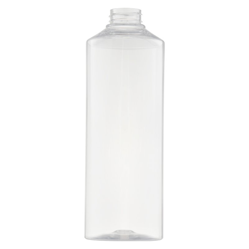 Factory price high quality transparent 800ml PET plastic empty bottle, which can be used for shower gel and shampoo bottle