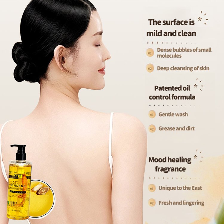 Improve Skin Status Penetrate Deeply Absorb Tender Smooth Retain Natural Matrine Rich Smell Bath Shower Gel