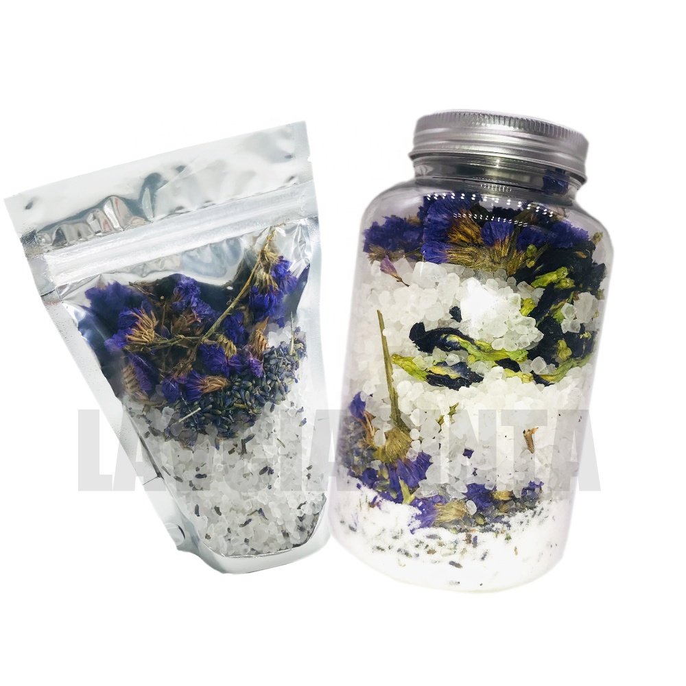 Custom 100% natural body care products Long lasting soothing natural Dead Sea salt infused mineral rich baths
