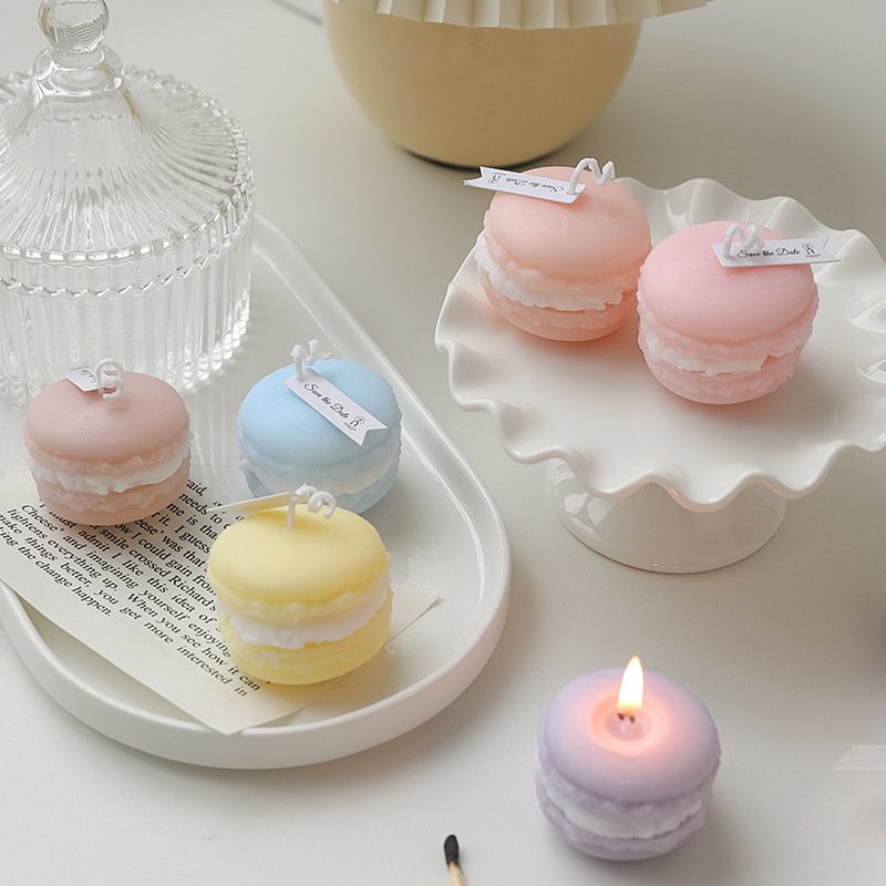 Wholesale good quality Cake Topper Baby Shower Candle Favors White Baby Boy Girl Angel Shaped Candles custom