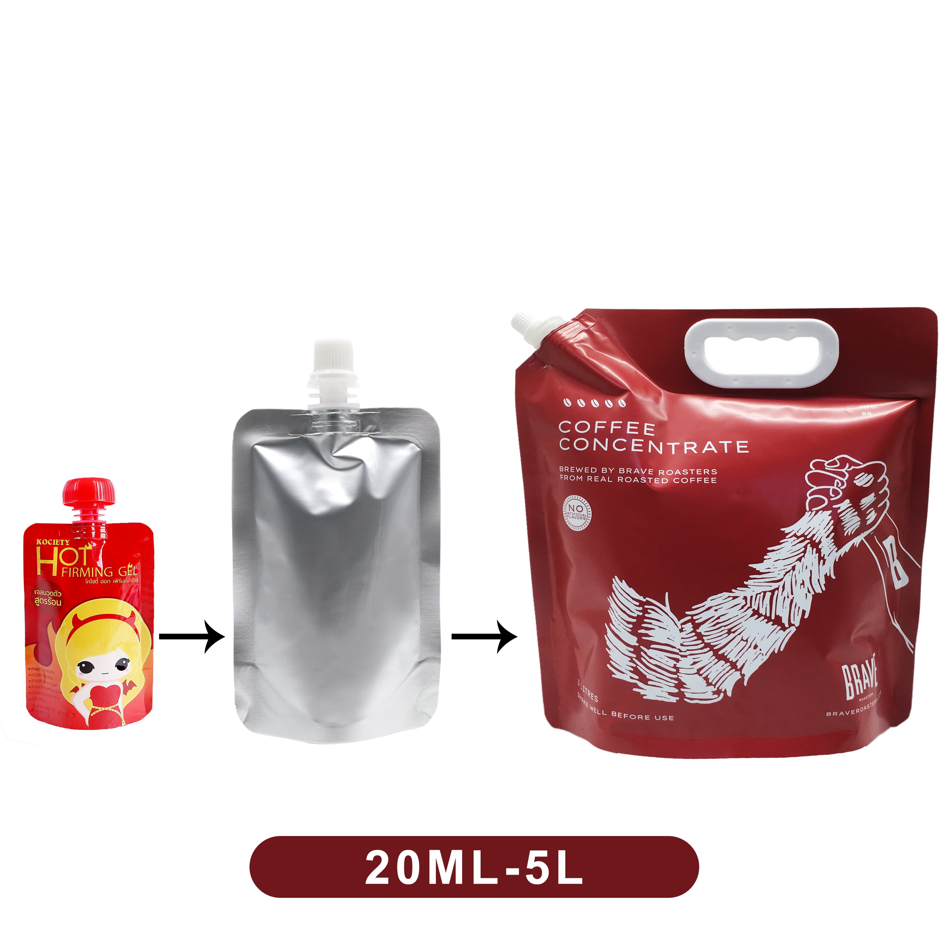 Doypack Customized Logo Reusable Nozzle Cosmetic Detergent Soap Shower Gel Shampoo Refill Packaging Liquid Spout Pouch