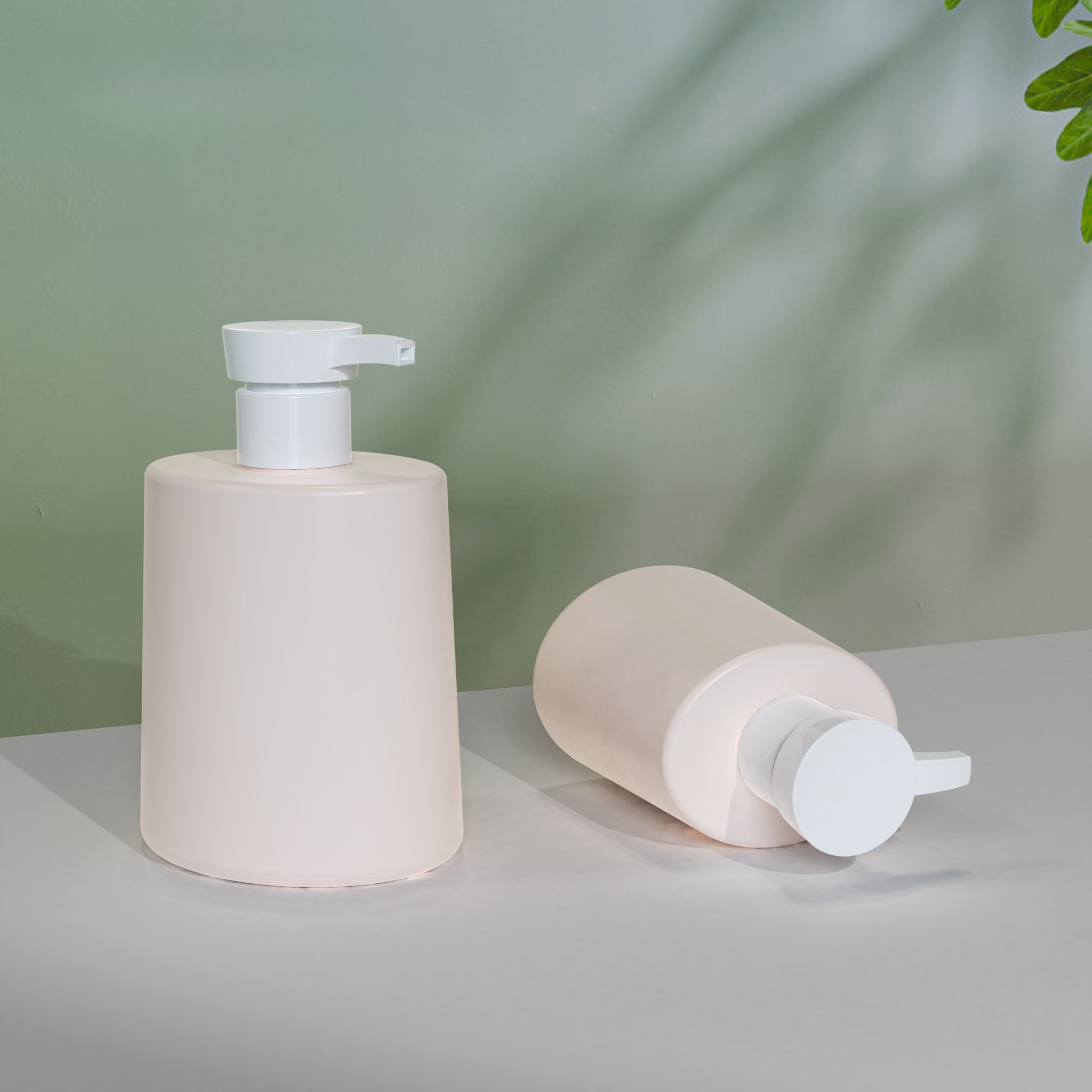 Shampoo bottle 300ml 500 lotion oval subpackage shampoo shower gel bottle