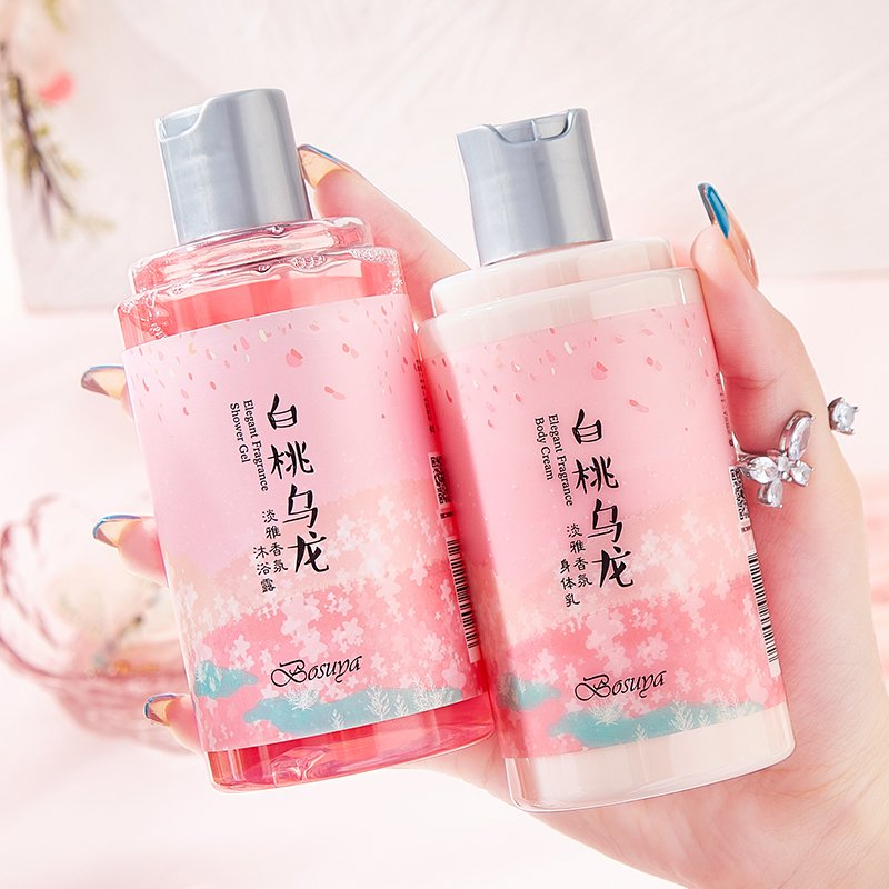 Private Label Natural Body Wash whitening Moisturizing mens body wash shower gel and lotion