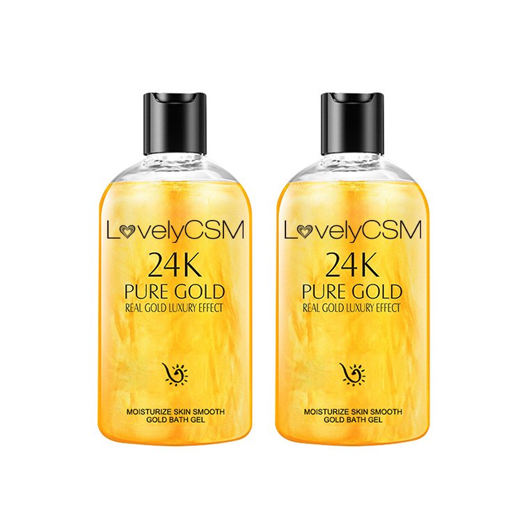 Shower Gel Wholesale Ready To Ship 500ml 24K Gold Moisturizing Whting Bath Shower Gel