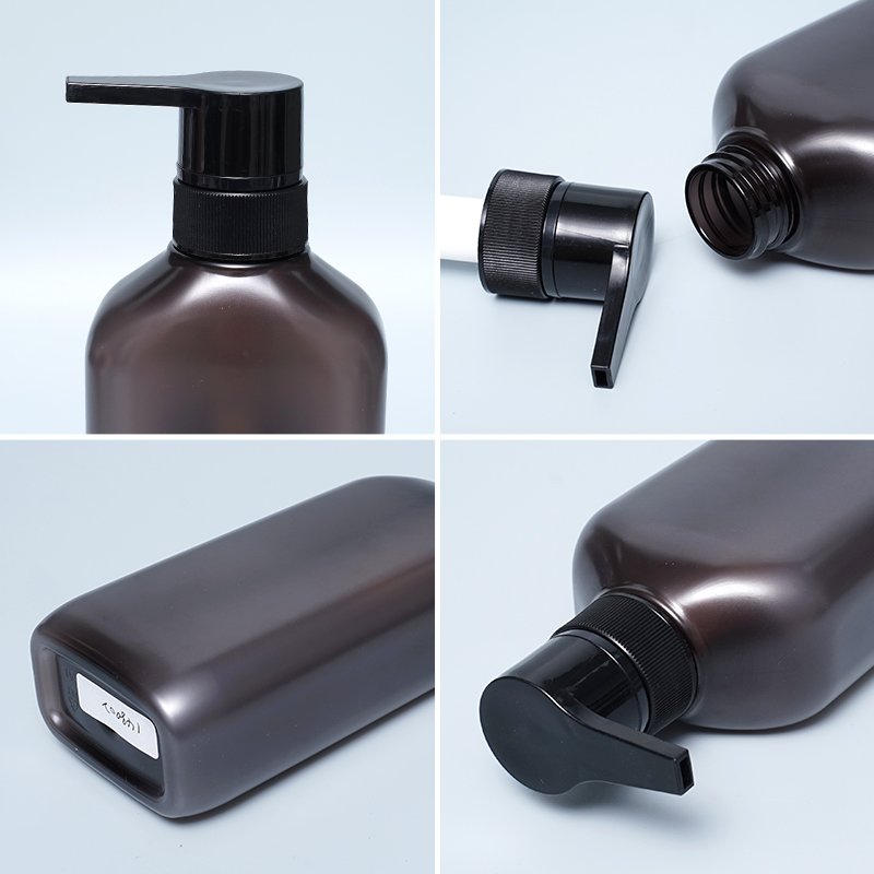 Bottle Shampoo Use PET Plastic Body Customized Cylinder Industrial BEAUTY Surface PACKAGING Cap Pump Bullet Color Liquid