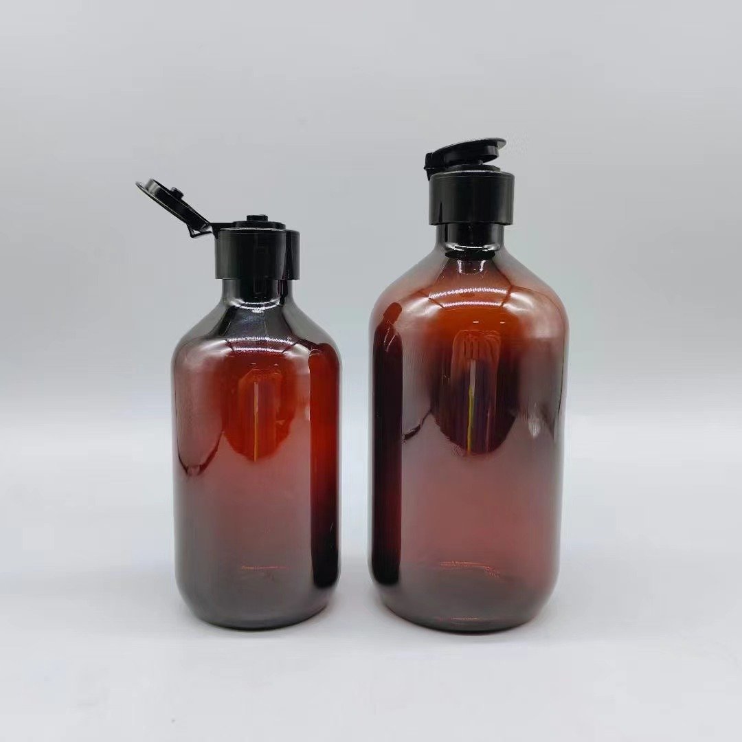 250ml 500ml Wholesale Shampoo and Conditioner Bottle Pack Kids Shower Gel Luxury Flip Top Cap Plastic Bottle With Lid