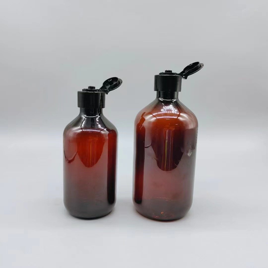 250ml 500ml Wholesale Shampoo and Conditioner Bottle Pack Kids Shower Gel Luxury Flip Top Cap Plastic Bottle With Lid