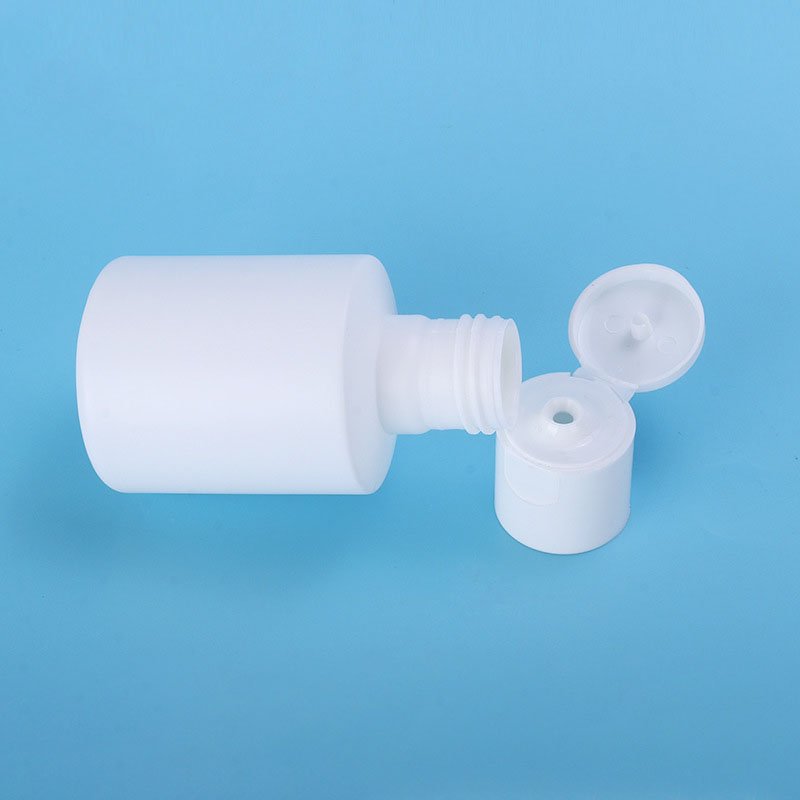High Quality Round Custom Shower Gel Packaging 50ml Squeeze Plastic Disc Cap Bottle