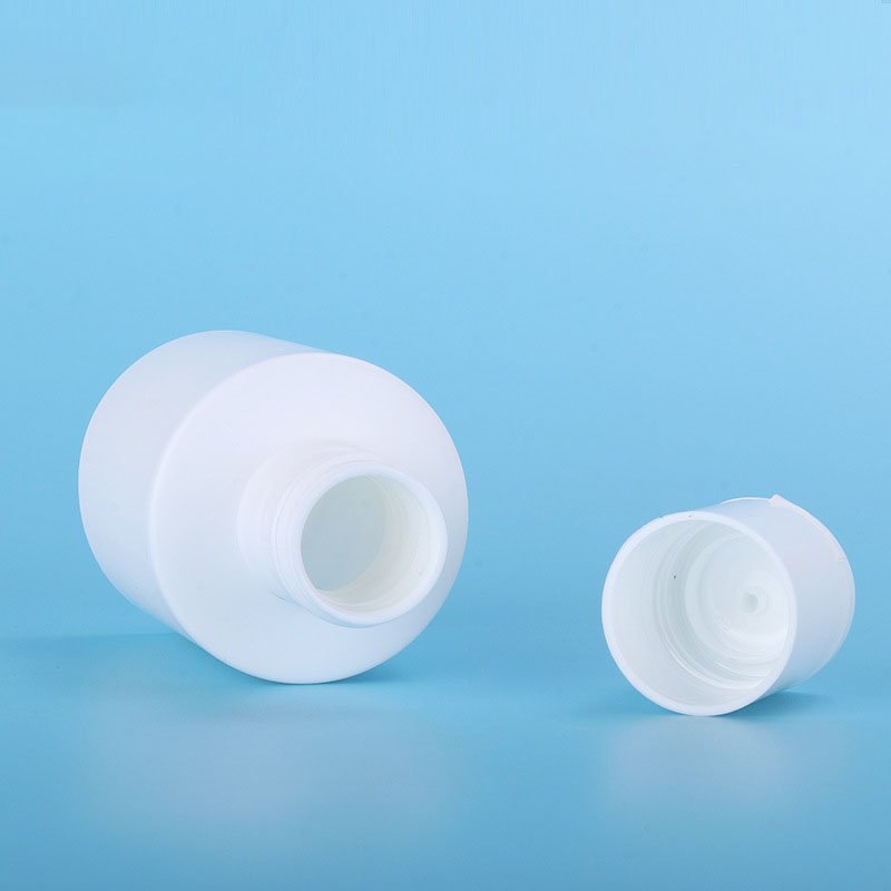 High Quality Round Custom Shower Gel Packaging 50ml Squeeze Plastic Disc Cap Bottle