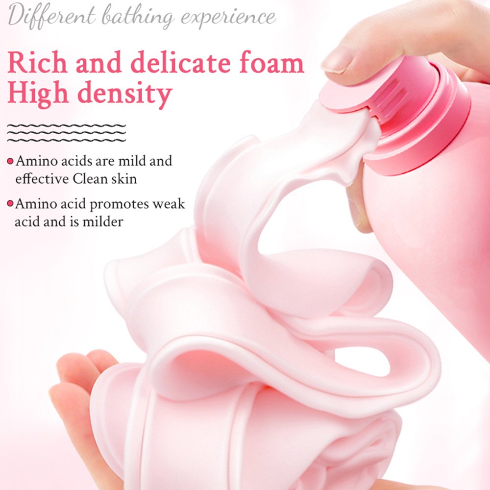 Private Label OEM Moisture Soothing Deep Cleansing Whitening Refreshing Amino Acid Bath Body Wash Foam Mousse Bubble Shower Gel