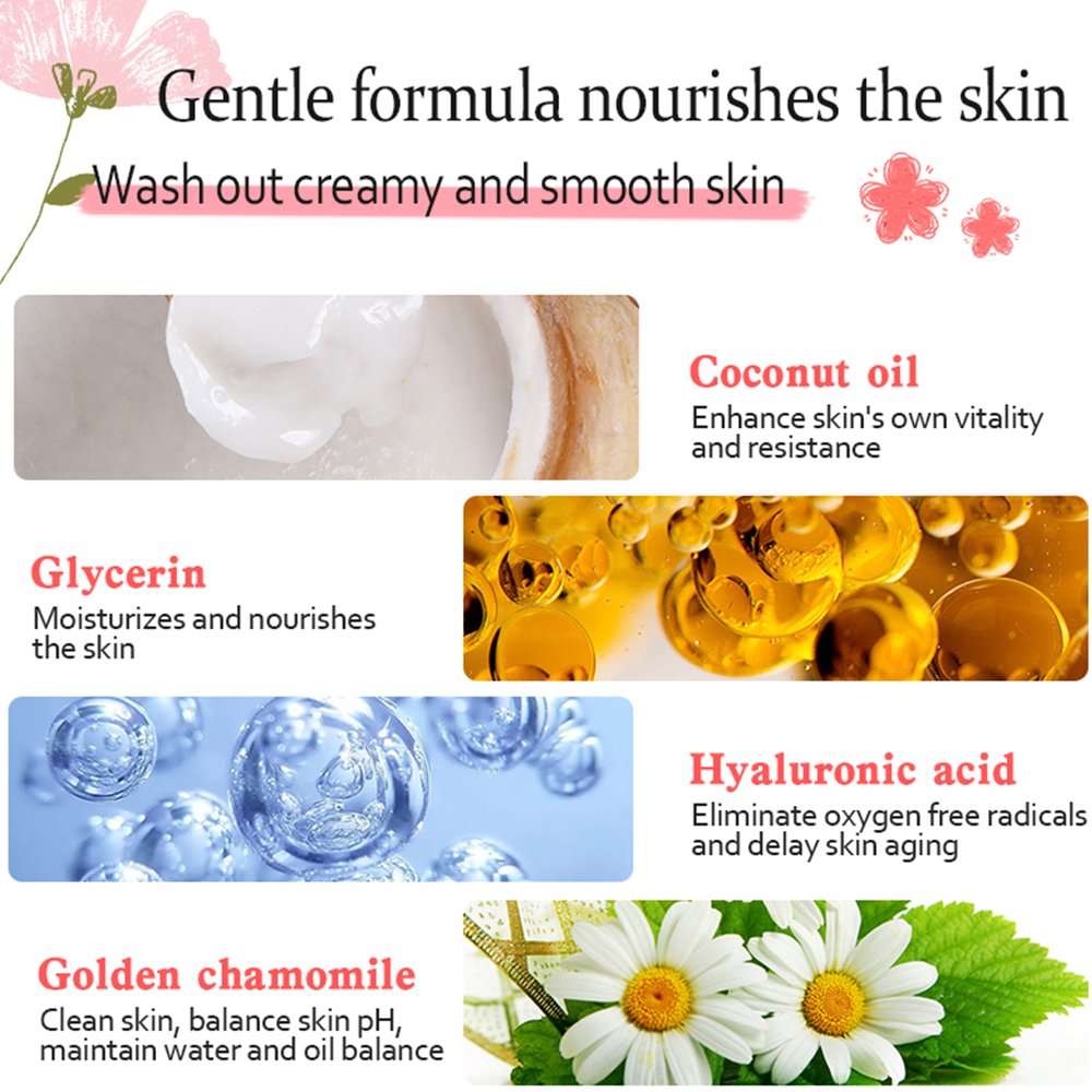 Private Label OEM Moisture Soothing Deep Cleansing Whitening Refreshing Amino Acid Bath Body Wash Foam Mousse Bubble Shower Gel