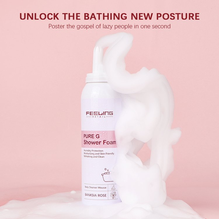 Custom Body care Deep Cleaning Lightening bath bubble body shower foam private label body wash mousse wholesale bath mousse